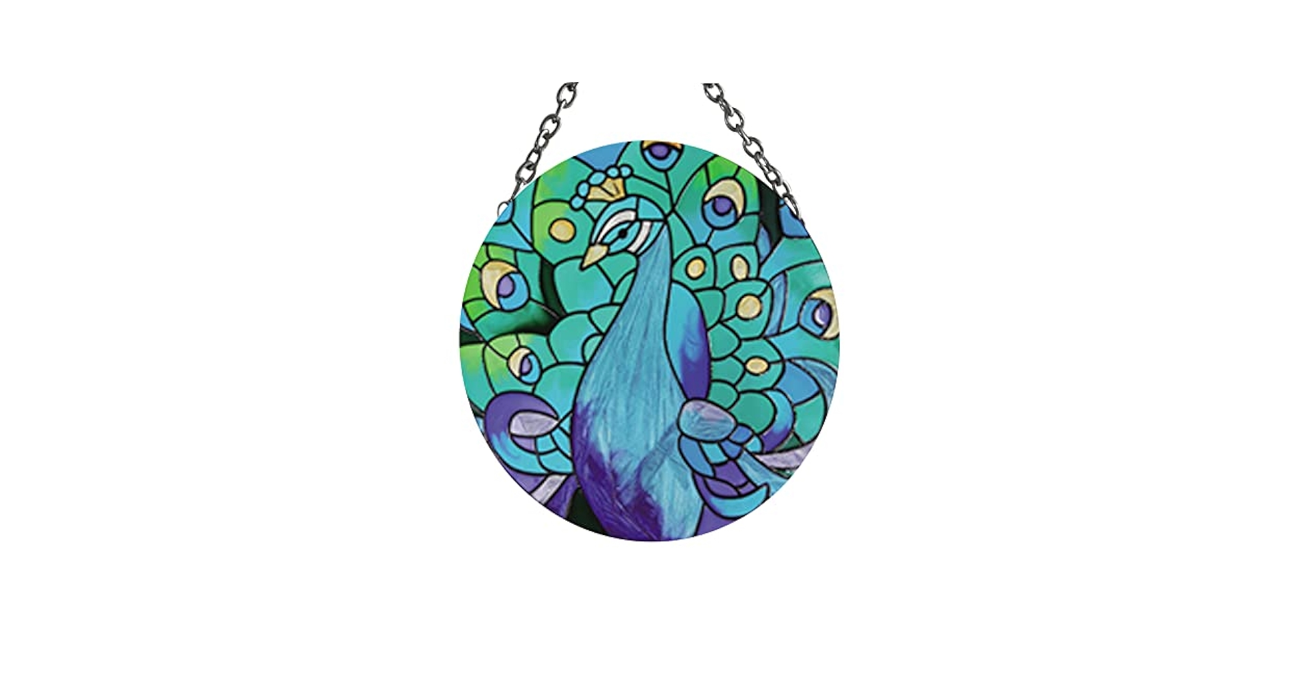Joan Baker サンキャッチャー JOAN BAKER Designs Hummingbird and Flowers Hand Painted